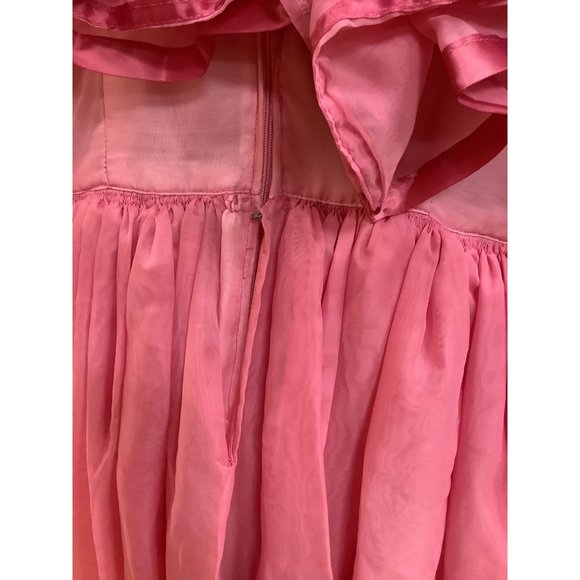1970's Pink Ruffle Dress - Picture 12 of 16